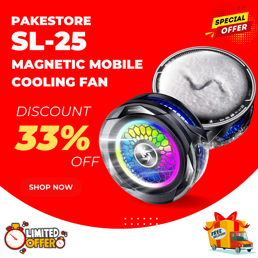Magnetic Phone Cooler – Portable Lightweight Gaming Fan with Fast Ice Cooling PES 25