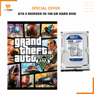 160GB Portable HDD: Pre-Loaded Modded GTA 5 – Plug-and-Play for PC/Laptops