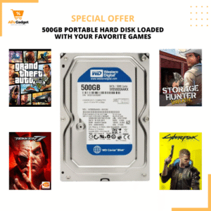 500GB Hard Drive Pre-Loaded with Your Favorite Games – Instant Play, No Installation Required!
